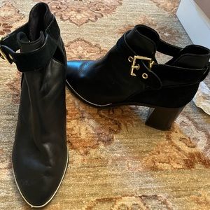 Ted Baker London Leather Buckle Bootie